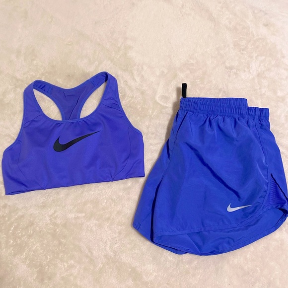 Nike Pants - Nike Bundle Running Shorts & Sports Bra Sz Small Purple